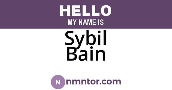 Sybil Bain