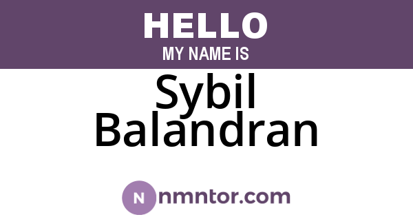 Sybil Balandran
