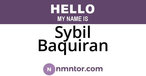Sybil Baquiran
