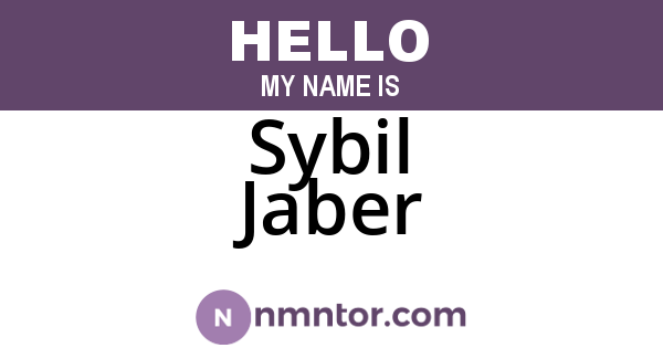 Sybil Jaber