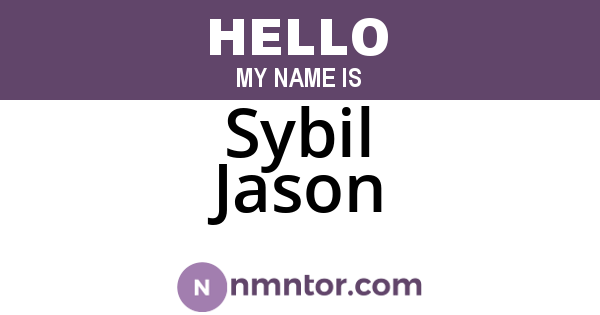 Sybil Jason