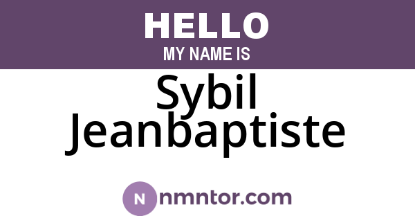 Sybil Jeanbaptiste