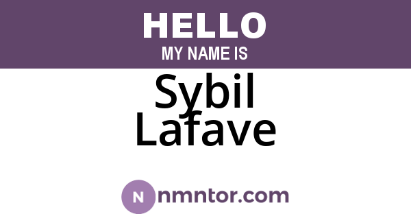 Sybil Lafave