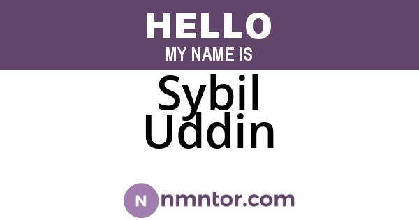 Sybil Uddin