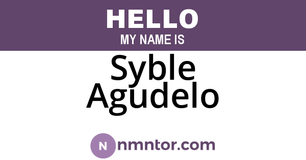 Syble Agudelo