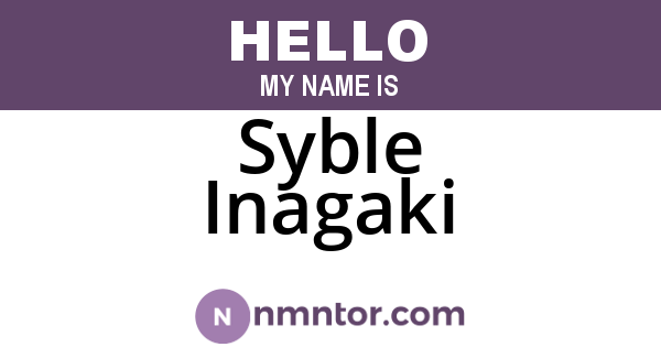 Syble Inagaki