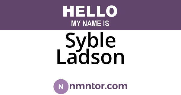 Syble Ladson