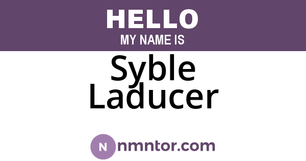 Syble Laducer