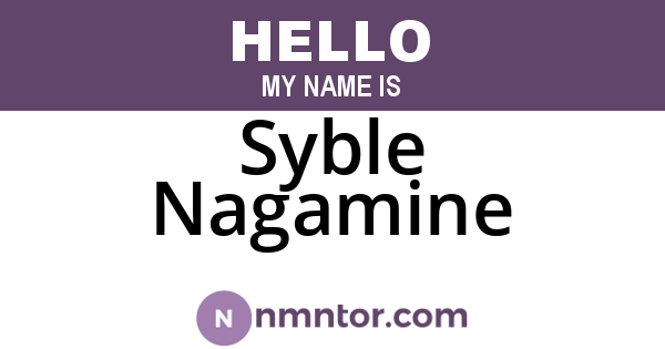 Syble Nagamine