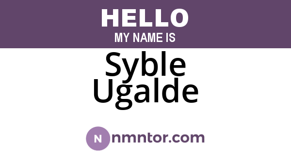 Syble Ugalde