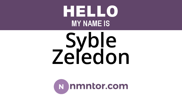 Syble Zeledon