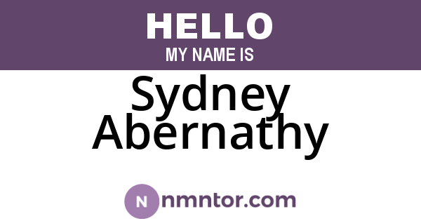 Sydney Abernathy