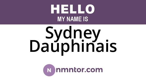 Sydney Dauphinais
