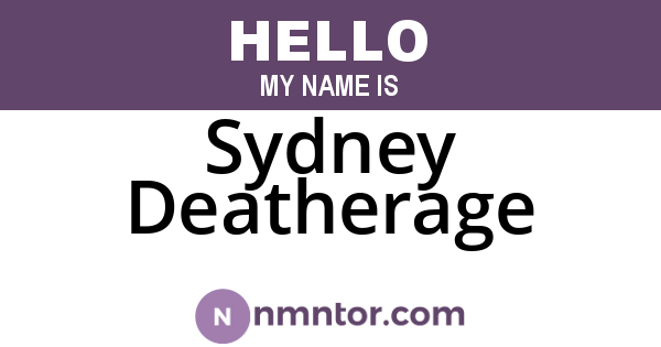 Sydney Deatherage