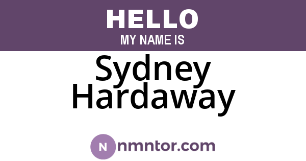 Sydney Hardaway