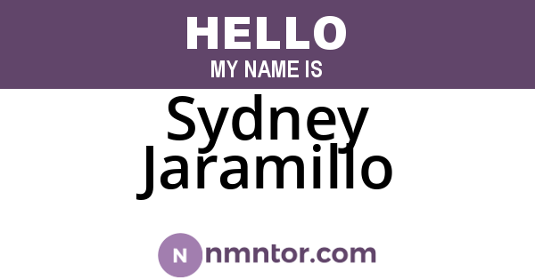 Sydney Jaramillo