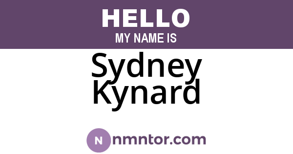 Sydney Kynard
