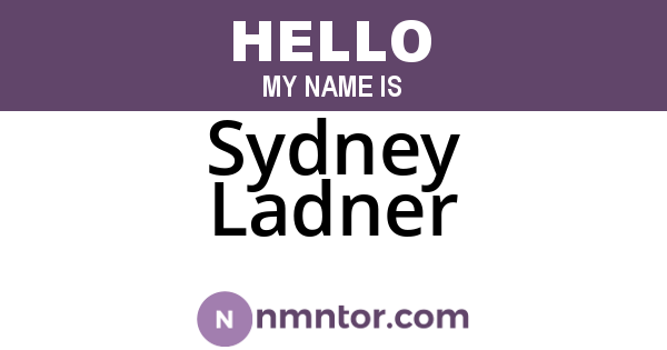 Sydney Ladner