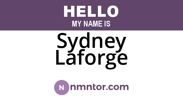 Sydney Laforge