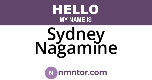 Sydney Nagamine