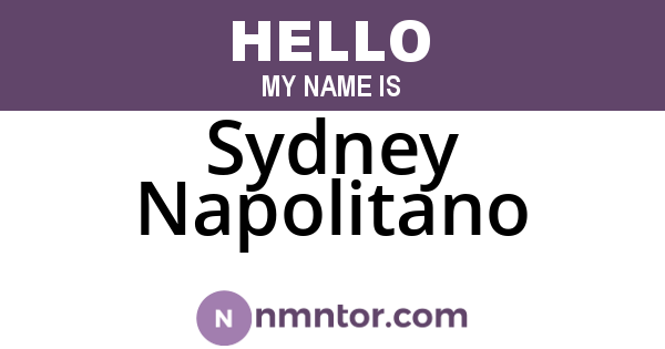 Sydney Napolitano
