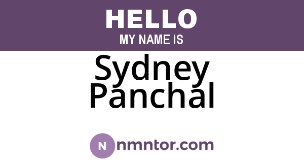 Sydney Panchal
