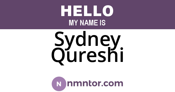Sydney Qureshi