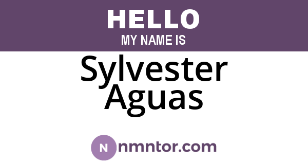 Sylvester Aguas