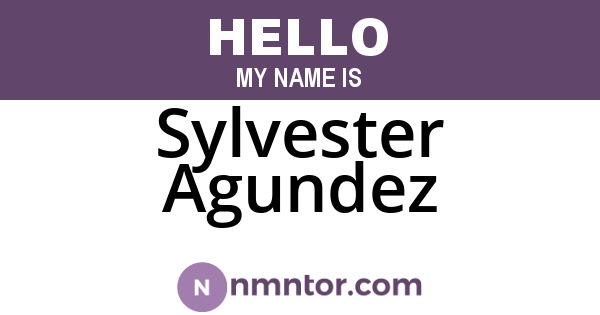 Sylvester Agundez