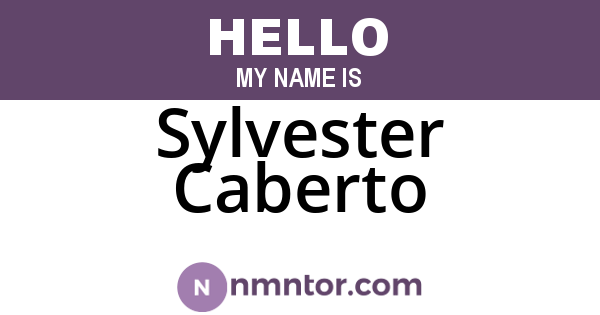 Sylvester Caberto