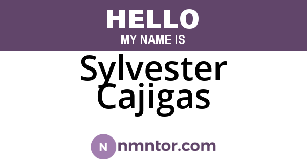 Sylvester Cajigas