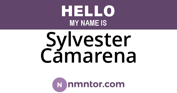 Sylvester Camarena