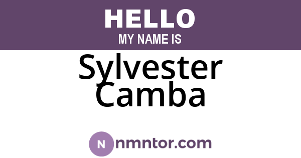 Sylvester Camba