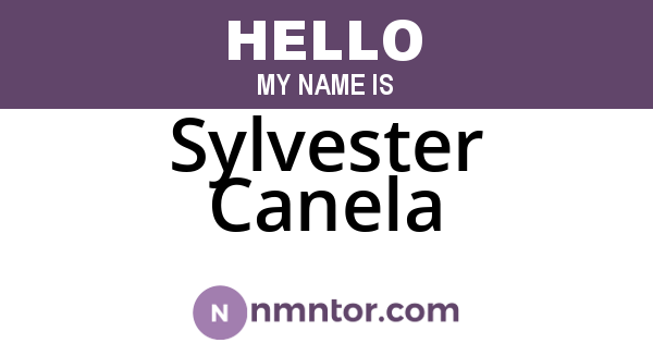 Sylvester Canela