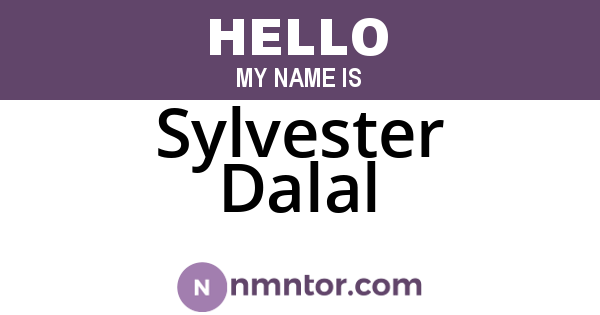 Sylvester Dalal