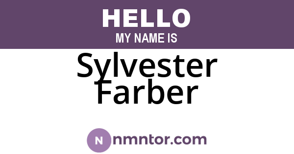 Sylvester Farber