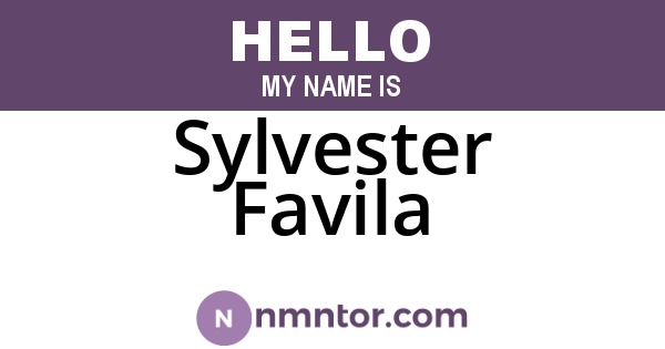 Sylvester Favila