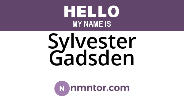 Sylvester Gadsden