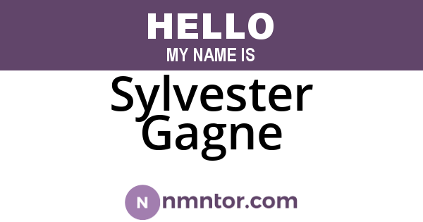 Sylvester Gagne