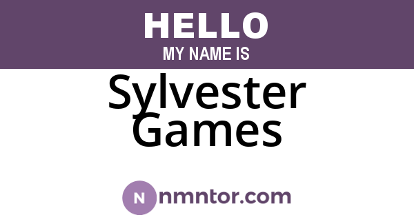 Sylvester Games