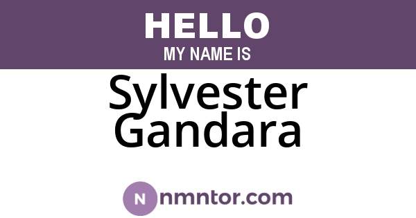 Sylvester Gandara