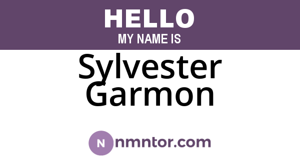 Sylvester Garmon