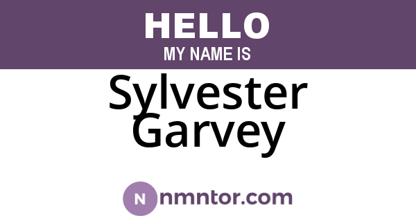 Sylvester Garvey
