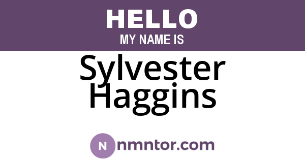 Sylvester Haggins