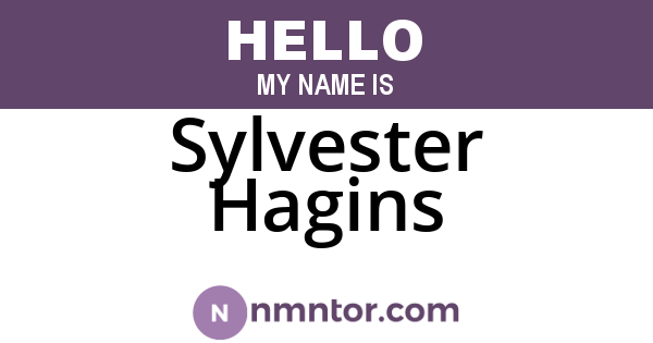 Sylvester Hagins