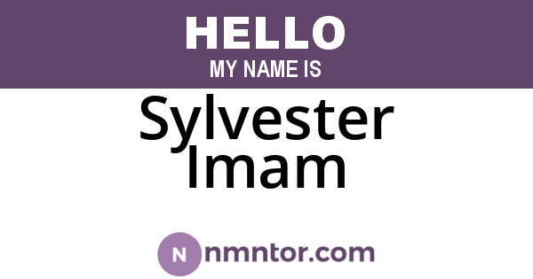 Sylvester Imam
