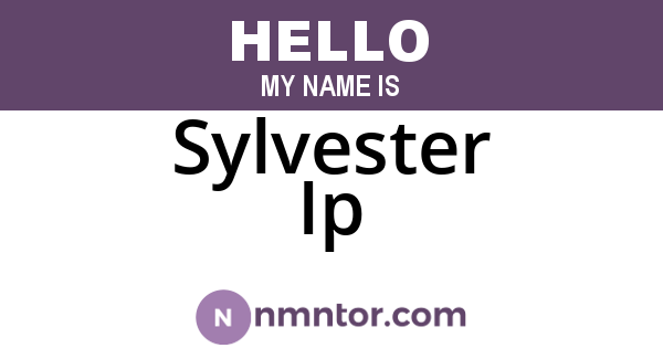 Sylvester Ip