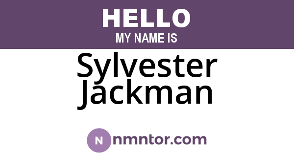 Sylvester Jackman