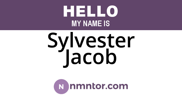 Sylvester Jacob