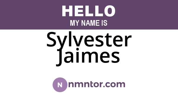 Sylvester Jaimes